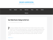 Tablet Screenshot of dearharrison.com